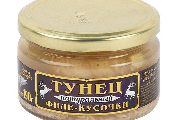  Тунец Крымское золото натуральный  240 г в интернет-магазине продуктов с Преображенского рынка Apeti.ru
