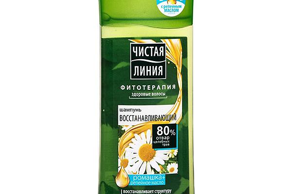  Шампунь Чистая Линия восстанавливающий ромашка и репейное масло 250 мл в интернет-магазине продуктов с Преображенского рынка Apeti.ru
