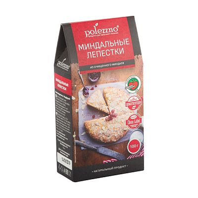 Лепестки миндальные Polezzno 100 г