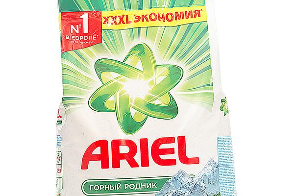  Стиральный порошок Ariel автомат горный родник 6 кг в интернет-магазине продуктов с Преображенского рынка Apeti.ru
