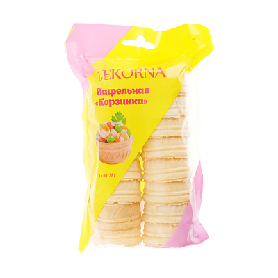  Вафельная тарталетка Корзинка 38 гр. упак в интернет-магазине свежих фермерских продуктов Apeti.ru