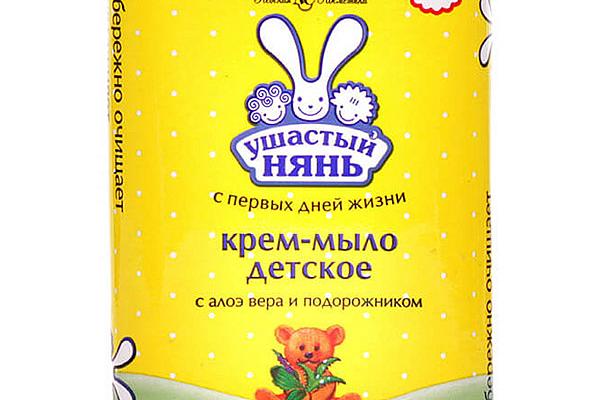  Крем мыло Ушастый нянь детское с алоэ вера и подорожником 90 г в интернет-магазине продуктов с Преображенского рынка Apeti.ru