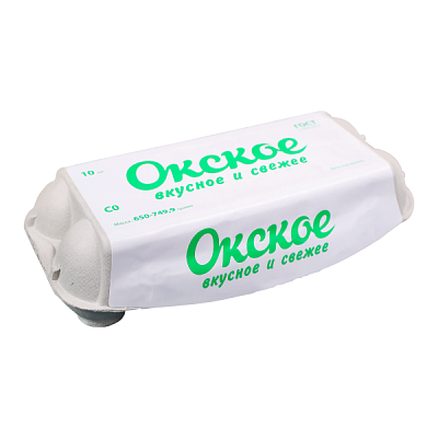 Яйцо куриное белое Окское отборное 10 шт