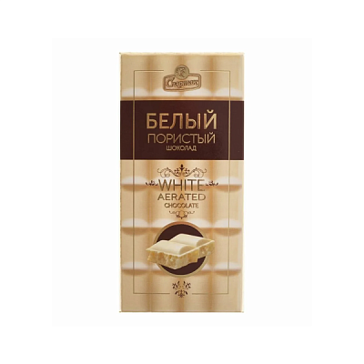  Шоколад пористый «Белый» 70 г, КФ Спартак в интернет-магазине свежих фермерских продуктов Apeti.ru