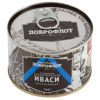 Сардина тихоокеанская "Доброфлот" иваси 245 г в Apeti.ru Сардина тихоокеанская "Доброфлот" иваси 245 г в интернет-магазине свежих фермерских продуктов Apeti.ru