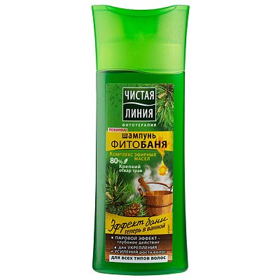 Шампунь Чистая Линия фитобаня для всех типов волос 250 мл