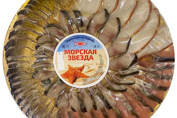  Рыбная нарезка Морская звезда 300 гр в интернет-магазине продуктов с Преображенского рынка Apeti.ru