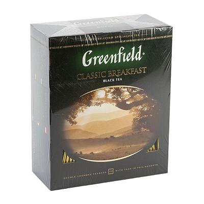 Чай черный Greenfield Classic Breakfast 100 пак в Apeti.ru Чай черный Greenfield Classic Breakfast 100 пак в интернет-магазине свежих фермерских продуктов Apeti.ru