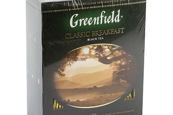  Чай черный Greenfield Classic Breakfast 100 пак в интернет-магазине продуктов с Преображенского рынка Apeti.ru