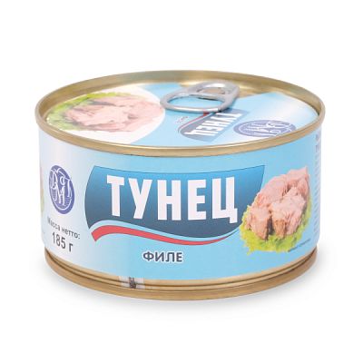 Тунец натуральный "ДальмореПродукт" филе 185 г