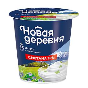  Сметана Новая Деревня 30% 315 г БЗМЖ в интернет-магазине свежих фермерских продуктов Apeti.ru
