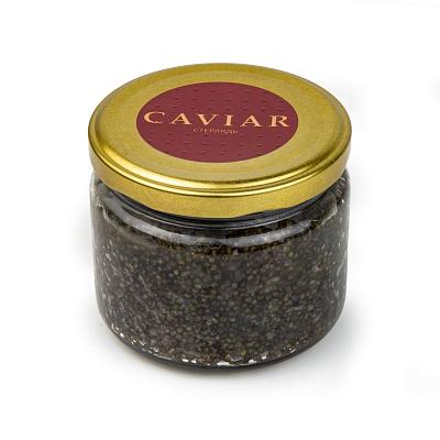  Черная икра стерляди Caviar 250 г стекло в интернет-магазине свежих фермерских продуктов Apeti.ru