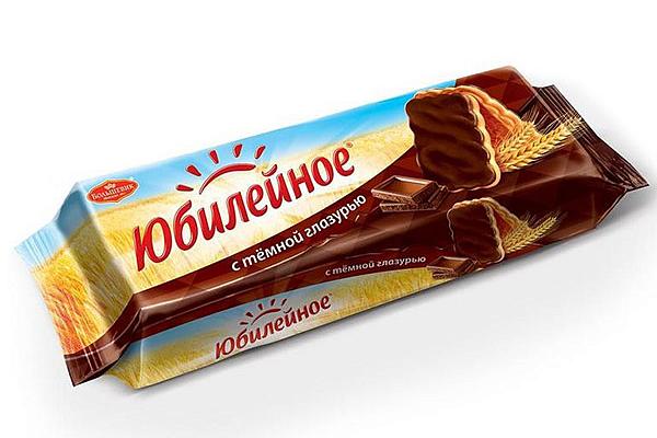  Печенье Юбилейное с тёмной глазурью 116 г в интернет-магазине продуктов с Преображенского рынка Apeti.ru