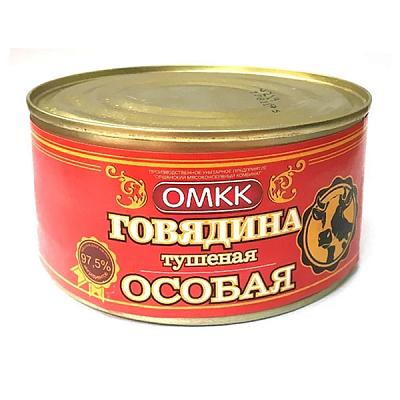 Говядина тушеная "ОМКК" особая 325 г в Apeti.ru Говядина тушеная "ОМКК" особая 325 г в интернет-магазине свежих фермерских продуктов Apeti.ru