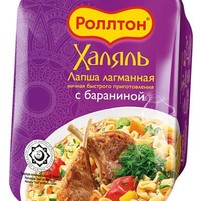  Лапша быстрого приготовления Роллтон ХАЛЯЛЬ лагманная с бараниной 90 г в интернет-магазине свежих фермерских продуктов Apeti.ru
