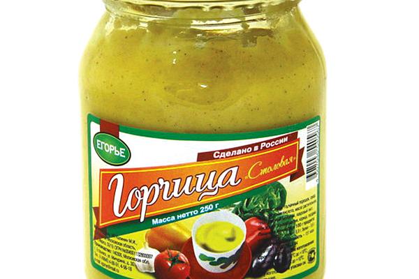  Горчица "Егорье" столовая 250 г в интернет-магазине продуктов с Преображенского рынка Apeti.ru