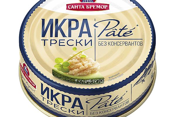  Икра трески деликатесная люкс "Пате" 90 г в интернет-магазине продуктов с Преображенского рынка Apeti.ru