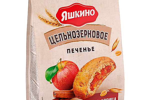  Печенье Яшкино сдобное яблоко с корицей 250 г в интернет-магазине продуктов с Преображенского рынка Apeti.ru