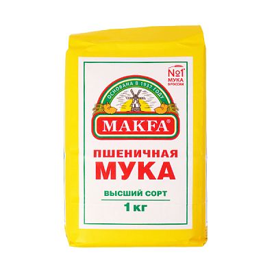 Мука пшеничная Makfa высший сорт 1 кг