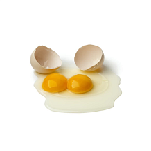 Домашние куриные яйца с двумя желтками 10 шт