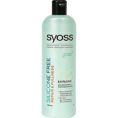 Бальзам Syoss восстановление и сила без силикона 500 мл