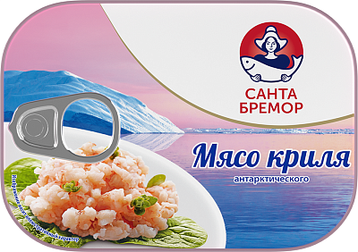 Мясо криля Санта Бремор натуральное 100 г