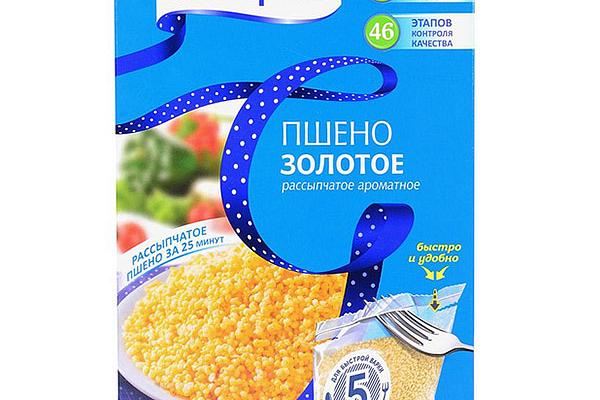  Крупа пшено Мистраль золотое в пакетах для варки 5*80 г в интернет-магазине продуктов с Преображенского рынка Apeti.ru