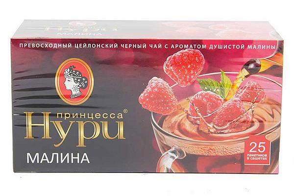  Чай черный Принцесса Нури садовая малина 25 пак в интернет-магазине продуктов с Преображенского рынка Apeti.ru