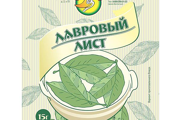  Лавровый лист Мастер Дак цельный 15 г в интернет-магазине продуктов с Преображенского рынка Apeti.ru