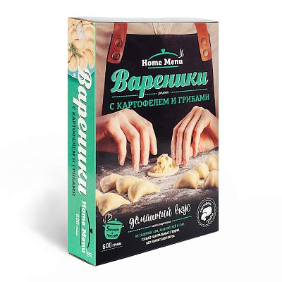 Вареники Home Menu с картофелем и грибами 600 г