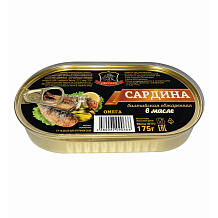 Сардина балтийская обжаренная Хавиар ключ 175г