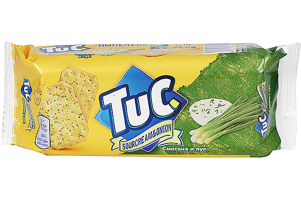  Крекер TUC со вкусом сметаны и лука 100 г в интернет-магазине продуктов с Преображенского рынка Apeti.ru