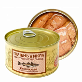 Печень и икра минтая "Камчаттралфлот" 185 г