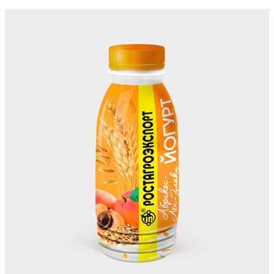  Йогурт питьевой Абрикос-лён-злаки РАЭ 2,5% 290г бутылка в интернет-магазине свежих фермерских продуктов Apeti.ru