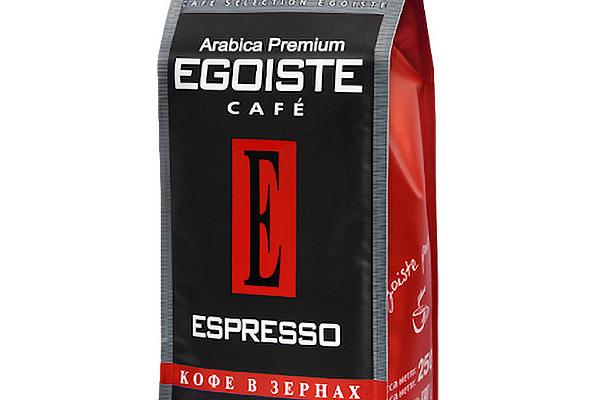  Кофе Egoiste Espresso натуральный жареный в зернах 250 г в интернет-магазине продуктов с Преображенского рынка Apeti.ru