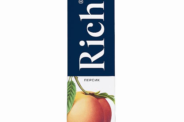  Нектар  Rich персиковый 1 л в интернет-магазине продуктов с Преображенского рынка Apeti.ru