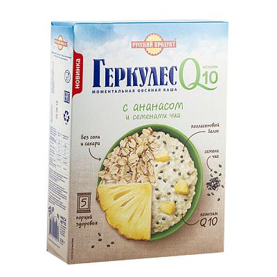  Каша овсяная быстрого приготовления Русский продукт Геркулес с ананасом в пакетиках 5*50 гс в интернет-магазине свежих фермерских продуктов Apeti.ru