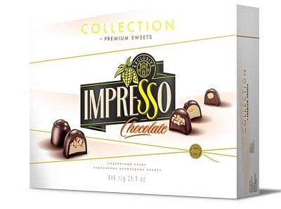 Спартак конфеты IMPRESSO 424 гр. 1*4шт.(белый) 