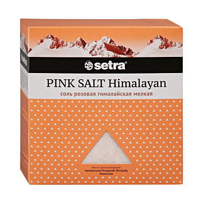 Соль розовая гималайская Setra мелкая 500 г