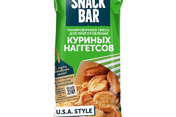  Смесь панировочная Гурмикс Snack Bar для приготовления куриных наггетсов 240 г в интернет-магазине продуктов с Преображенского рынка Apeti.ru