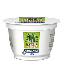 Сметана Чабан 25% 180 г БЗМЖ
