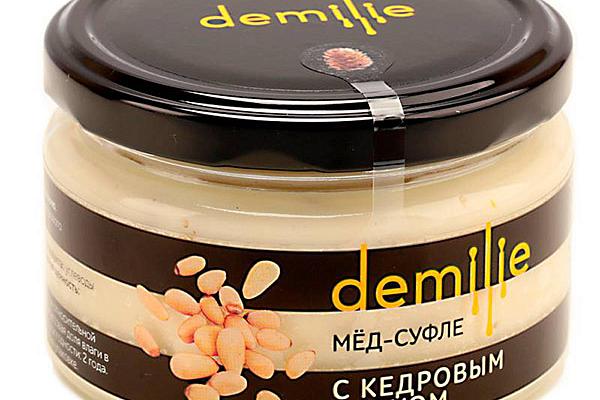 Мед-суфле Demilie с кедровым орехом 250 мл в интернет-магазине продуктов с Преображенского рынка Apeti.ru