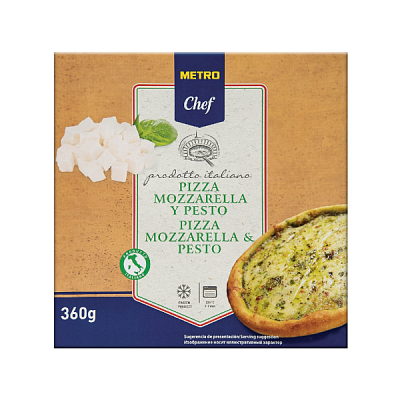  Пицца Моцарелла с соусом песто замороженная  METRO Chef, 27см, 360г в интернет-магазине свежих фермерских продуктов Apeti.ru