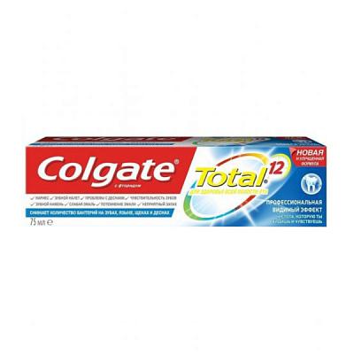  Зубная паста Colgate Total 12 Pro-видимый эффект 75 мл в интернет-магазине свежих фермерских продуктов Apeti.ru
