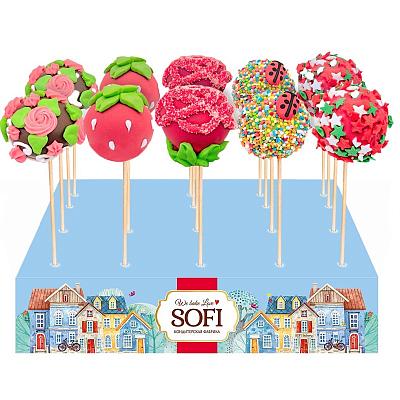 Кейк-попс SOFI Ассорти 30 г в Apeti.ru Кейк-попс SOFI Ассорти 30 г в интернет-магазине свежих фермерских продуктов Apeti.ru