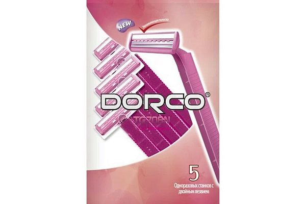  Станок бритвенный Dorco женский 5шт  в интернет-магазине продуктов с Преображенского рынка Apeti.ru