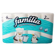 Полотенца бумажные Familia 2-слойные 4 шт