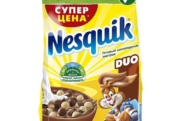  Готовый завтрак Nesquik Duo шарики 250 г в интернет-магазине продуктов с Преображенского рынка Apeti.ru