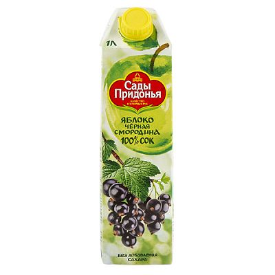 Сок Сады Придонья яблоко-черная смородина 1 л