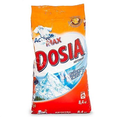 Стиральный порошок Dosia автомат Active max альпийская свежесть 8,4 кг